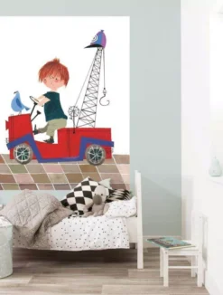 KEK Amsterdam Red Tow Truck Behangpaneel 142x180 -Flos Winkel x886x886 kek amsterdam red tow truck behangpaneel1.jpg.pagespeed.ic .0Bsm19WRsc