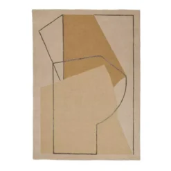 Linie Design Furbo Vloerkleed 140x200 Yellow