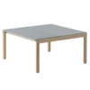 Muuto Couple Salontafel 80x84 Wavy Eiken Pale Blue