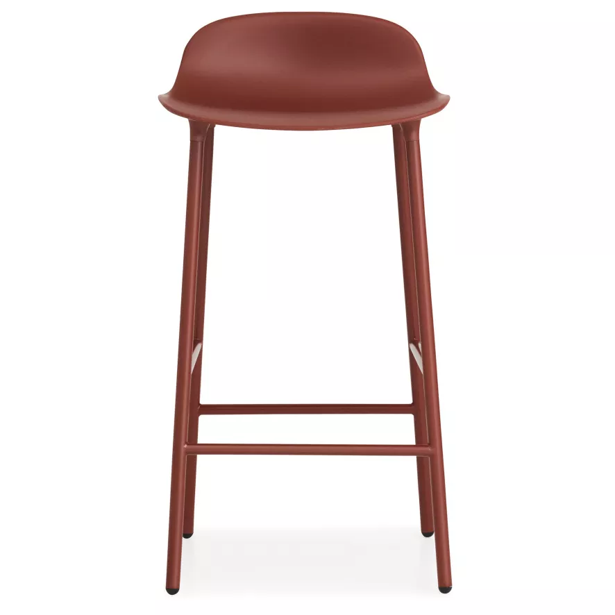 Normann Copenhagen Form Barstool Barkruk 75 Cm Met Stalen Onderstel Rood 1 Normann Copenhagen Form Barstool Barkruk 75 Cm Met Stalen Onderstel Rood