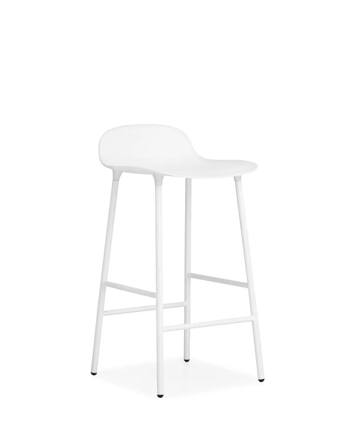 Normann Copenhagen Form Barstool Barkruk 75 Cm Met Stalen Onderstel Rood 5 Normann Copenhagen Form Barstool Barkruk 75 Cm Met Stalen Onderstel Rood - Afbeelding 5
