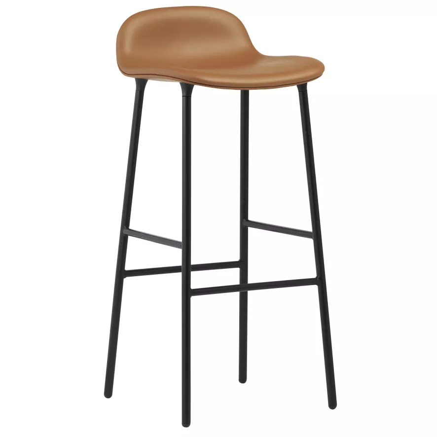 Normann Copenhagen Form Barkruk 75 Gestoffeerd Staal Ultra Leather Burgendy 1 Normann Copenhagen Form Barkruk 75 Gestoffeerd Staal Ultra Leather Burgendy