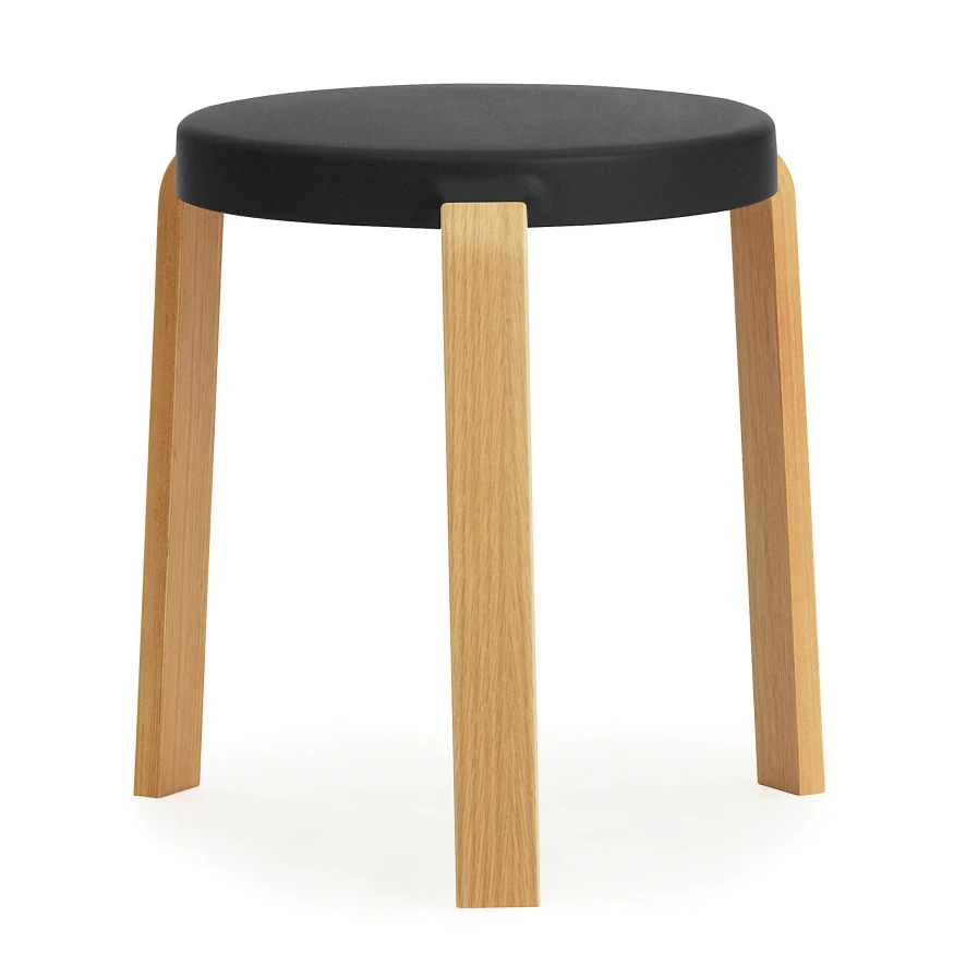 Normann Copenhagen Tap Kruk Met Eiken Onderstel Grijs 2 Normann Copenhagen Tap Kruk Met Eiken Onderstel Grijs - Afbeelding 2