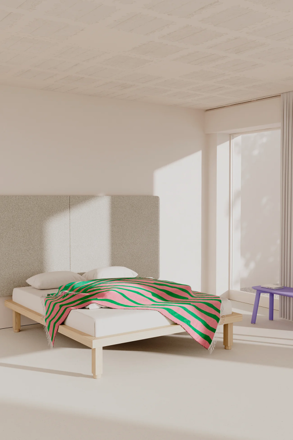 Objekte Unserer Tage Kaya Bed 200x200 Eiken Wit 2 Objekte Unserer Tage Kaya Bed 200x200 Eiken Wit - Afbeelding 2