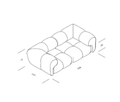 Objekte Unserer Tage Sander 2,5-zits Bank Met Arm Pure Orange -Flos Winkel x886x886 objekte unserer tage sander 2 5 zits bank20.jpg.pagespeed.ic .zCCRPluidA