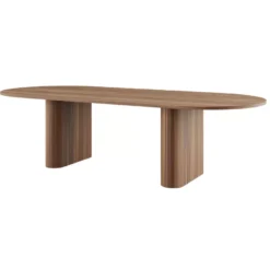 Occony Kami Oval Tafel 240x120 Walnoot