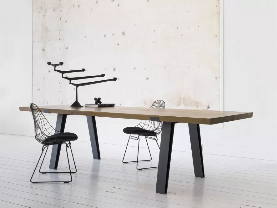 QLiv Side-to-Side Tafel 240x100 Natural Oak Oil 4 QLiv Side-to-Side Tafel 240x100 Natural Oak Oil - Afbeelding 4