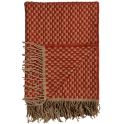 Røros Tweed Isak Plaid 150x210 Red Sumac