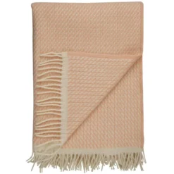Røros Tweed Mello Plaid 150x210 Powder Pink