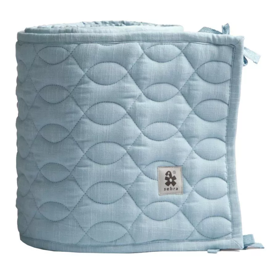 Sebra Quilted Baby Bed Bumper Accessoire Elephant Grey 2 Sebra Quilted Baby Bed Bumper Accessoire Elephant Grey - Afbeelding 2