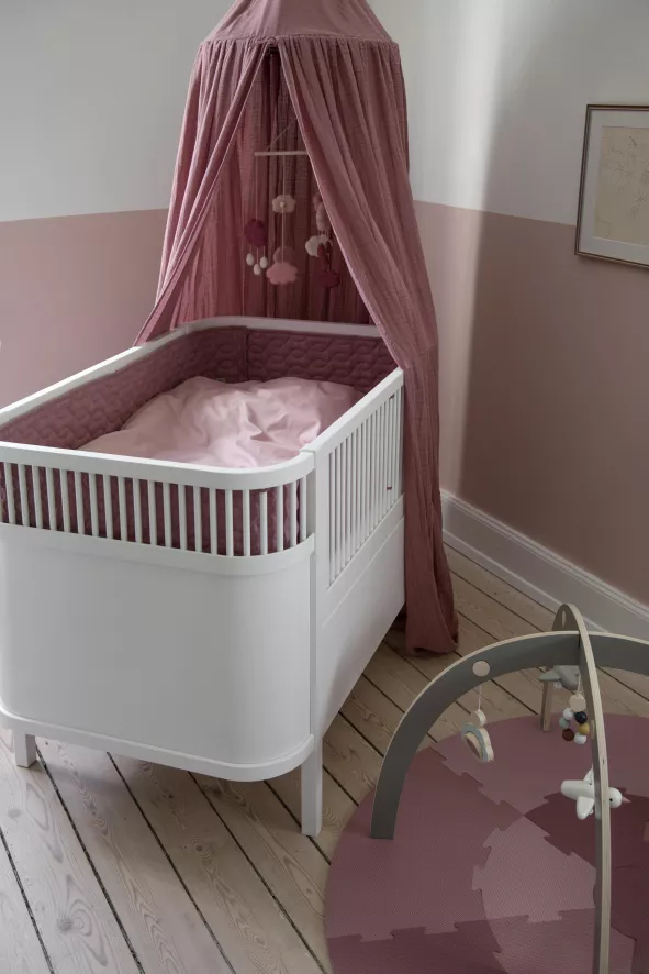 Sebra Quilted Baby Bed Bumper Accessoire Elephant Grey 4 Sebra Quilted Baby Bed Bumper Accessoire Elephant Grey - Afbeelding 4