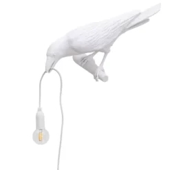Seletti Bird Looking Wandlamp Links Buiten Wit