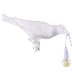 Seletti Bird Looking Wandlamp Rechts Buiten Wit