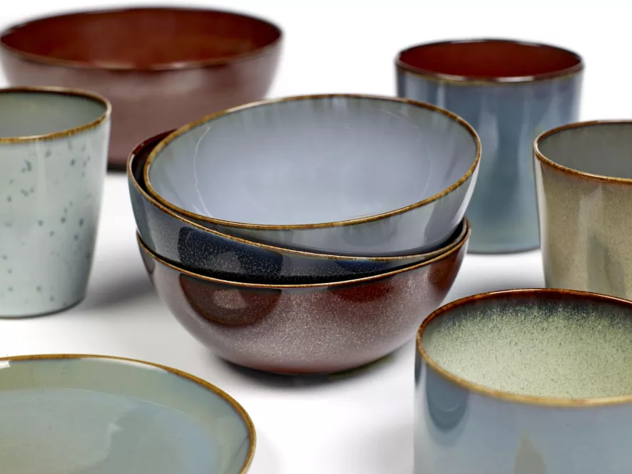 Serax Terres De Rêves By Anita Le Grelle Kom Ø9 Light Blue 4 Serax Terres De Rêves By Anita Le Grelle Kom Ø9 Light Blue - Afbeelding 4