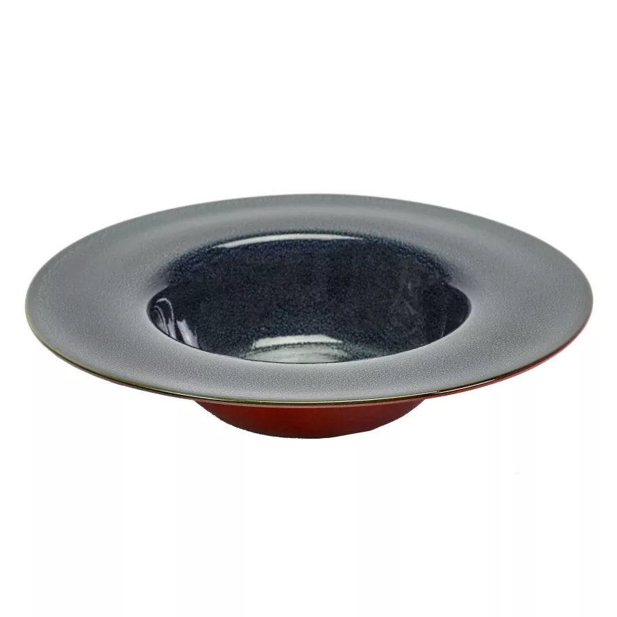 Serax Terres De Rêves By Anita Le Grelle Pastabord Ø21,3 Dark Blue/rust 1 Serax Terres De Rêves By Anita Le Grelle Pastabord Ø21,3 Dark Blue/rust