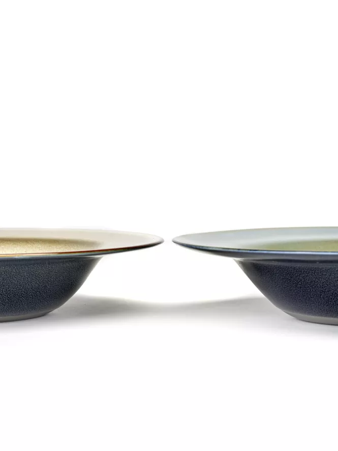 Serax Terres De Rêves By Anita Le Grelle Pastabord Ø21,3 Dark Blue/rust 4 Serax Terres De Rêves By Anita Le Grelle Pastabord Ø21,3 Dark Blue/rust - Afbeelding 4