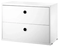 String Furniture Cabinet With Two Drawers 58 X 30 X 42 Cm Wit