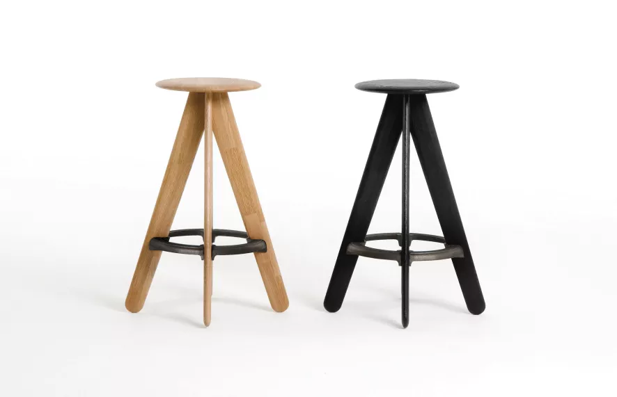 Tom Dixon Slab Bar Stool Barkruk Zwart 3 Tom Dixon Slab Bar Stool Barkruk Zwart - Afbeelding 3