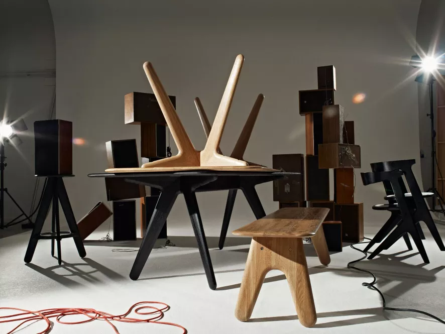 Tom Dixon Slab Bar Stool Barkruk Zwart 5 Tom Dixon Slab Bar Stool Barkruk Zwart - Afbeelding 5