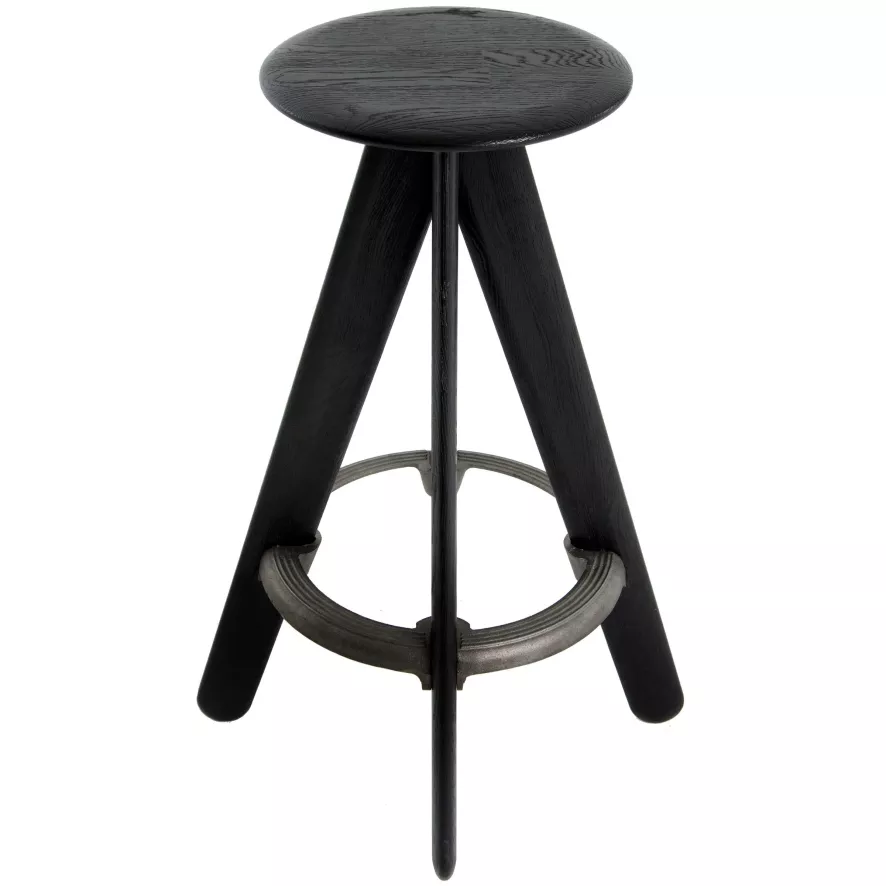 Tom Dixon Slab Bar Stool Barkruk Zwart 1 Tom Dixon Slab Bar Stool Barkruk Zwart