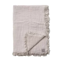&tradition Cotton Throw SC32 Plaid 140x210 Cloud & Milk