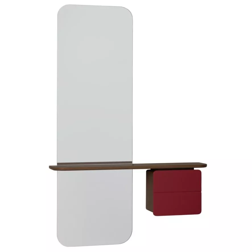 Umage One More Look Spiegel Donker Eiken Pearl White 5 Umage One More Look Spiegel Donker Eiken Pearl White - Afbeelding 5