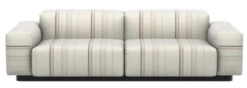 Vitra Soft Modular Sofa Bank 2-zits Aura Stripes Lage Armleuning
