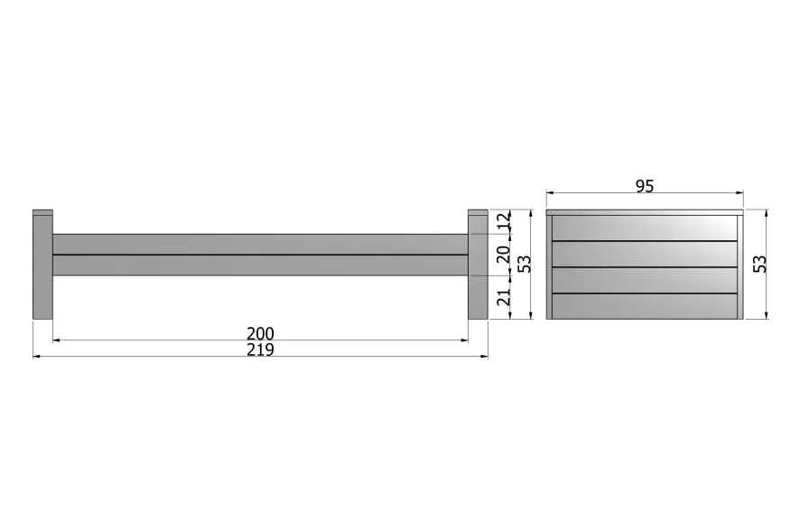 WOOOD Exclusive Dennis Bed 90x200 Steel Grey 5 WOOOD Exclusive Dennis Bed 90x200 Steel Grey - Afbeelding 5