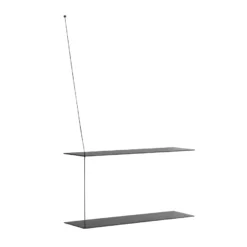 Woud Stedge Wandplank 80 Black Painted Oak